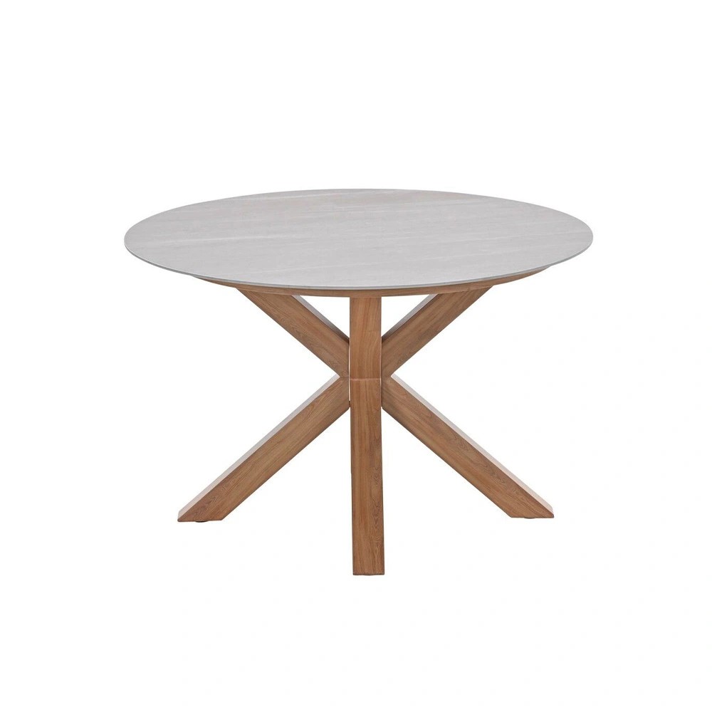 Garden impressions Lowland Tuintafel Napoli Sand dia. 120 cm - 