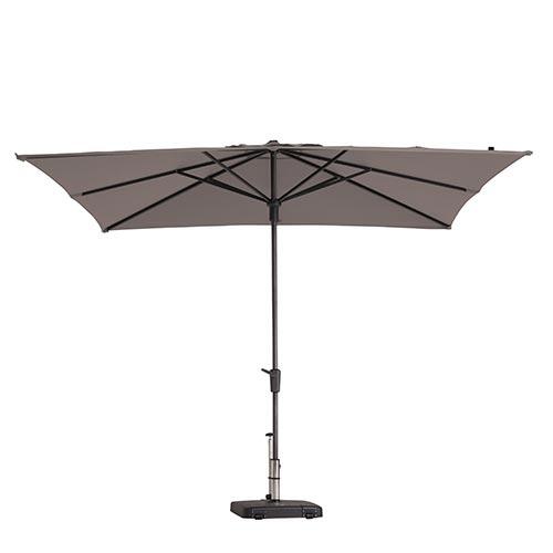 Madison Stokparasol Syros luxe 280×280 cm Polyester taupe zonwering – bruin