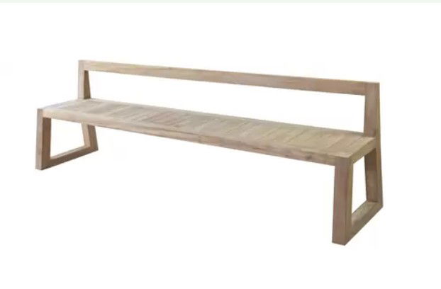 Mason bank zonder armleuning 274x58x48 cm teak Max Luuk