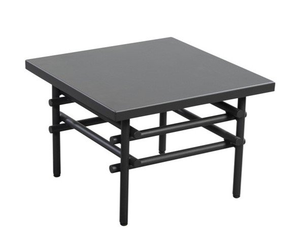 Ki side table 50x50 cm aluminium dark grey - Yoi