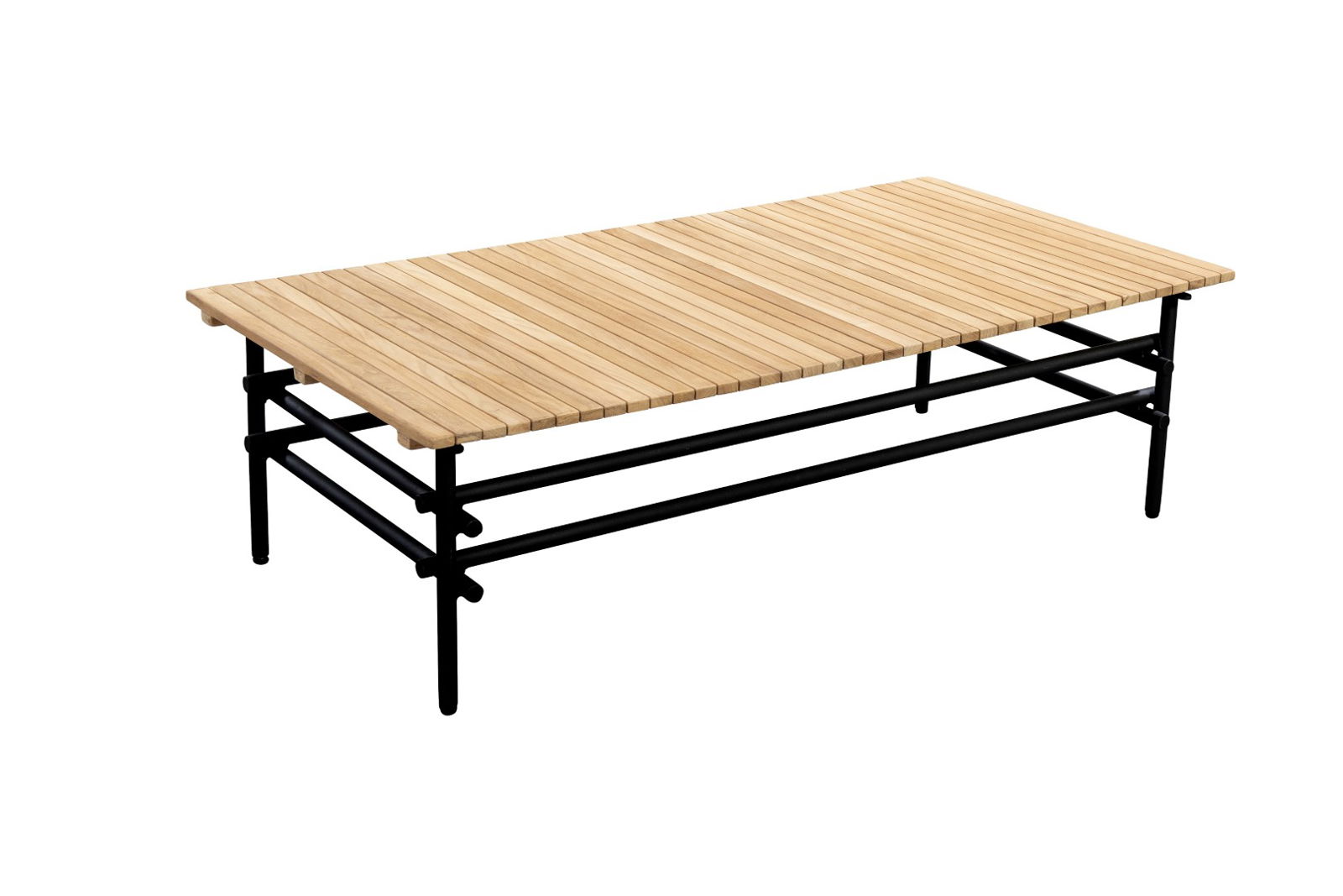 Ki coffee table frame 125x65 cm aluminium black - Yoi