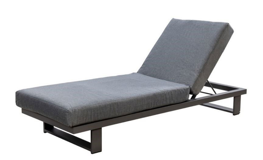 Kazoku lounger alu dark grey Yoi