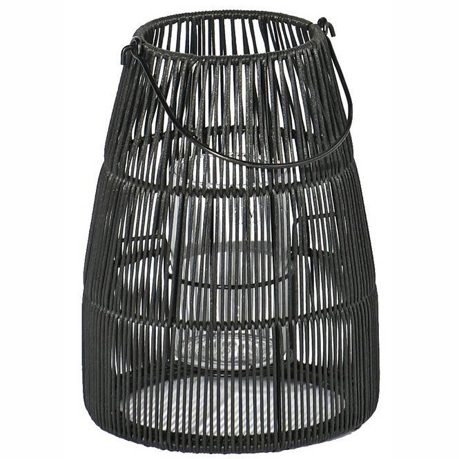 Mace lantaarn klein incl glas kaarshouder lava - Max&Luuk