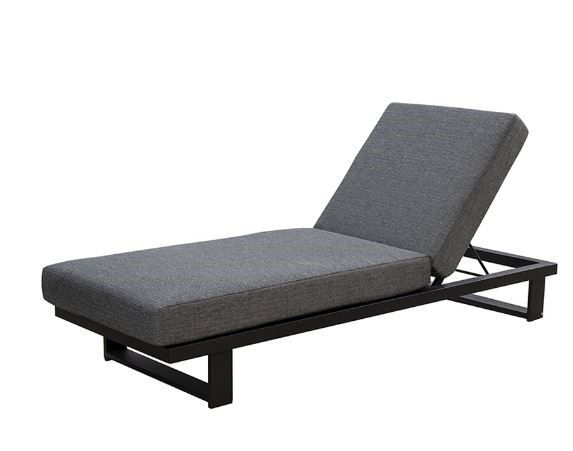 Kazoku lounger alu black panther black Yoi