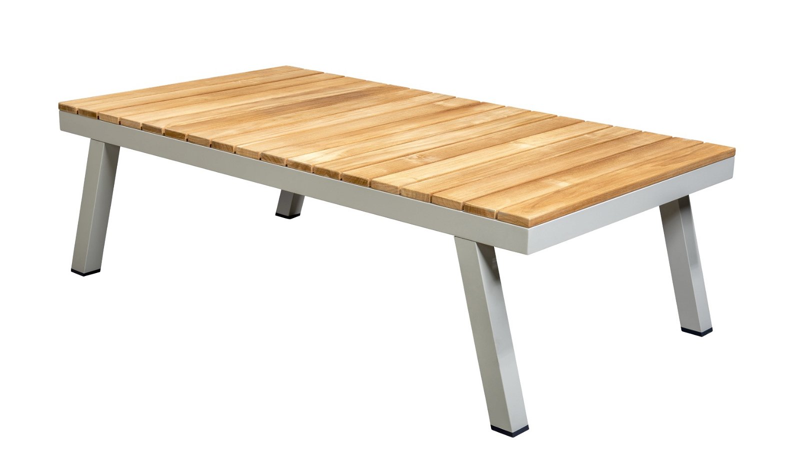 Furago coffee table 134,5x74,5 cm aluminium salix/ teak - Yoi