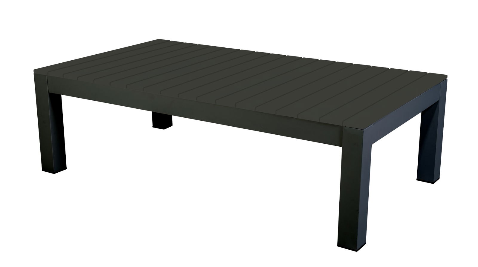 Midori coffee table 140x77,5 cm aluminium dark grey Yoi