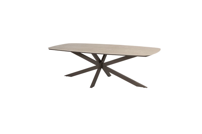 4so Taste Prado dining tafel terre keramiek barrel 240 x 105 cm - 