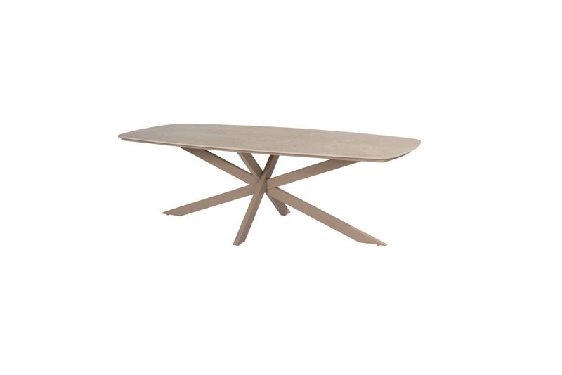 4so Taste Prado dining tafel latte keramiek barrel 240 x 105 cm - 