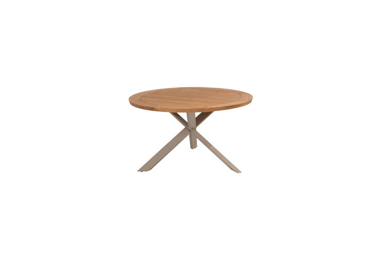 4so Taste Prado dining tafel teak latte dia. 130 cm - 