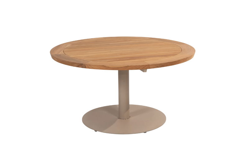4so Taste Saba low dining tafel teak latte dia. 130 cm - 