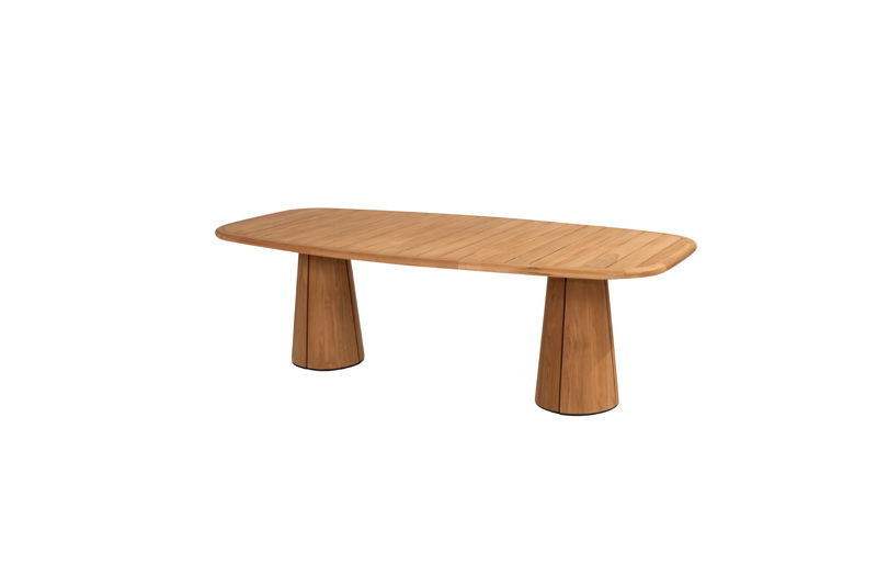 4so Taste Capri dining tafel teak barrel 240 x 110 cm - 