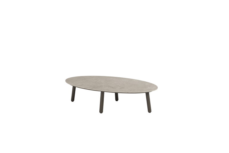 Taste Salute coffee tafel terre keramiek ellipse 120×65 cm – grijs