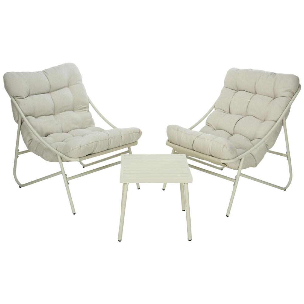 Buitengewoon de boet Buitengewoon Boet Balkonset 3 dlg Creme  - 