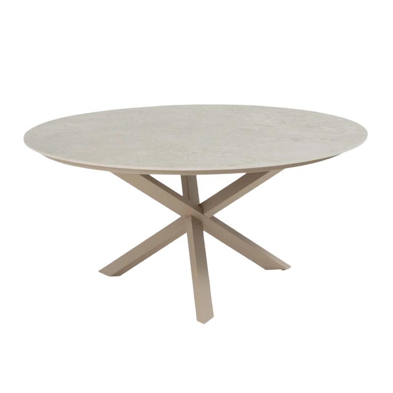 4so Prado Sabbia Panna Diningtafel Latte dia160 cm  - 
