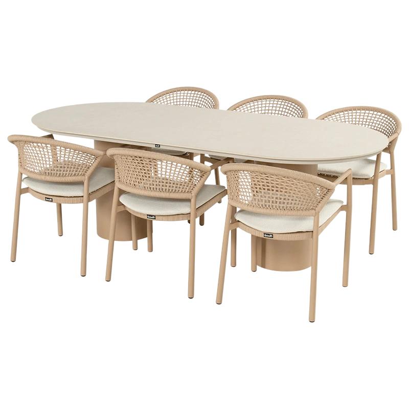 Hartman Valencio Taragona Diningset Cappucino  - 