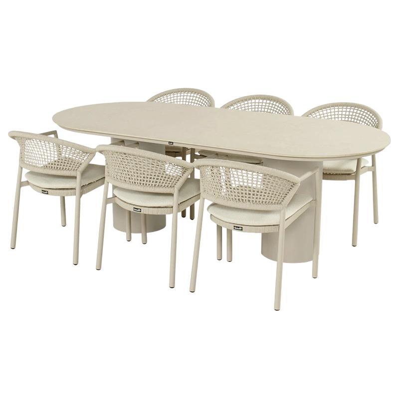 Hartman Valencio Taragona Diningset Sand  - 