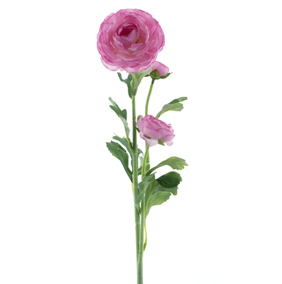 Ranunculus spray New Orleans pink 64 cm kunstbloem - Nova nature
