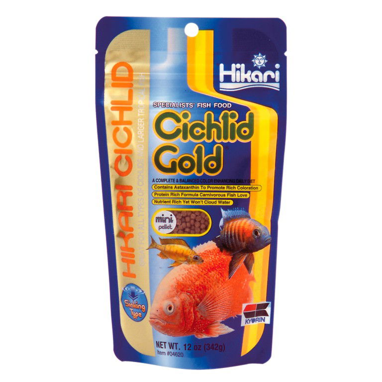 Hik cichlid gold mini 342 gram zinkend Hikari