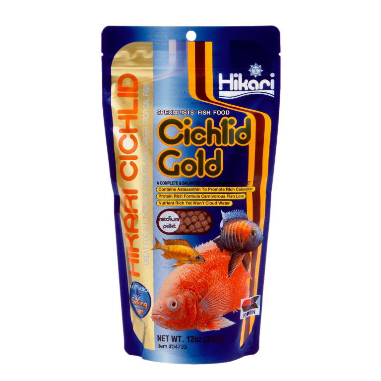 Hik cichlid gold medium 342 gram zinkend Hikari