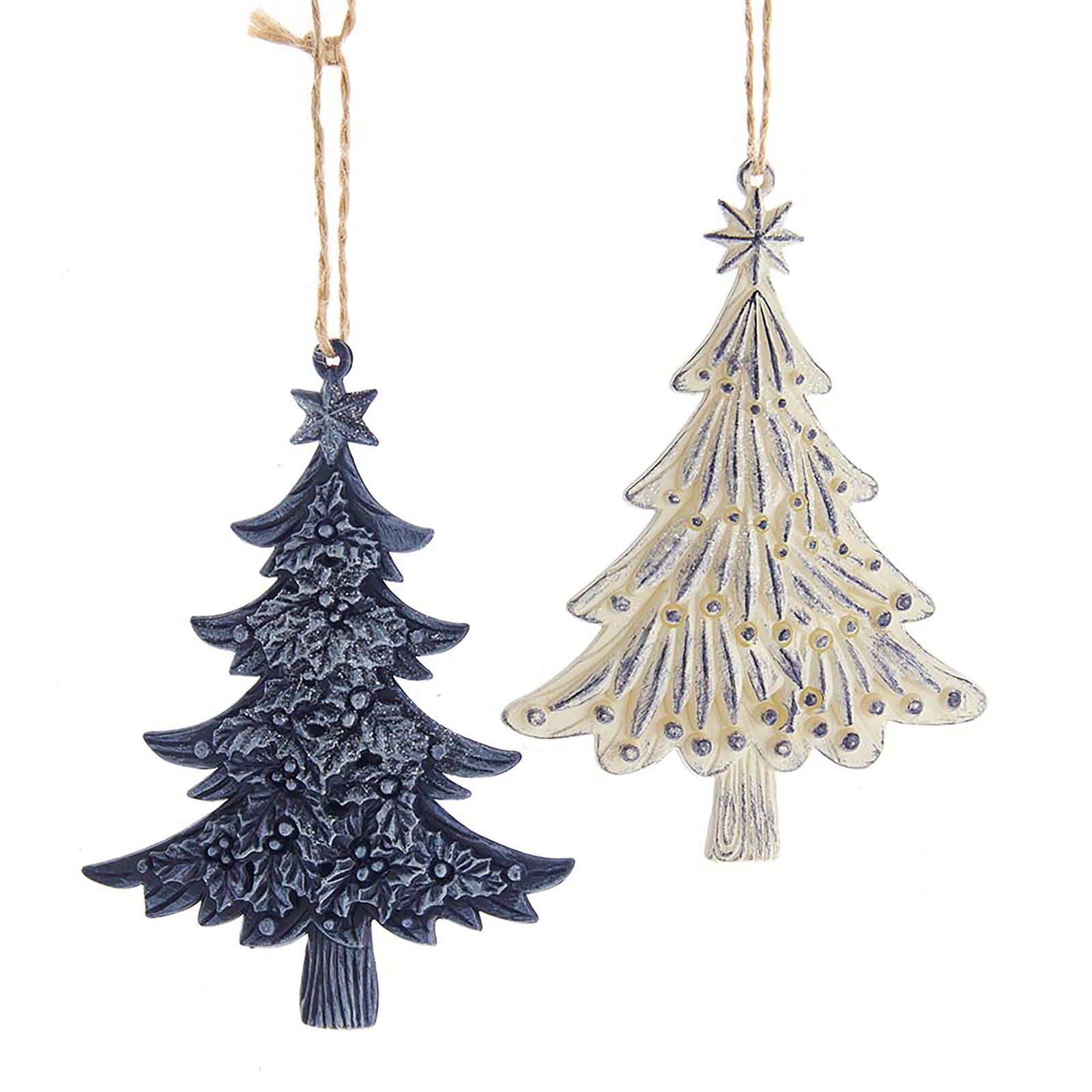 5.4 inch Plastic Holly Tree Orn 2/Asstd. 13,462x9,398x0,508 cm kerstornament - Kurt s adler