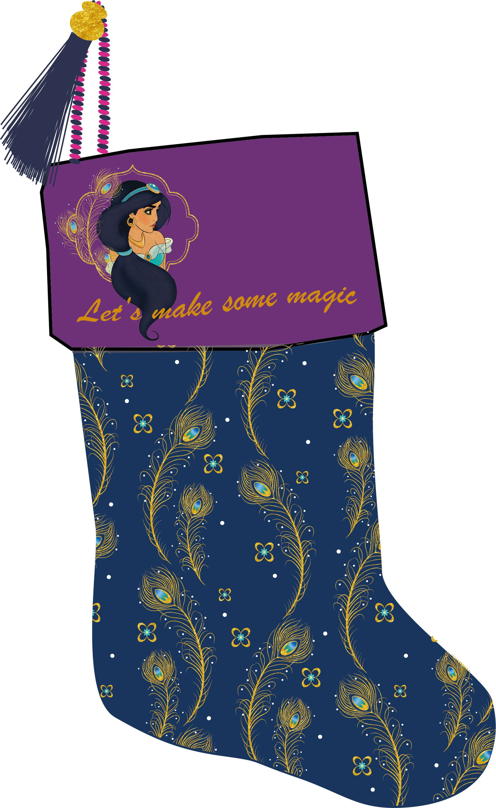 Stocking Aladdin 25x1x45 cm - Disney