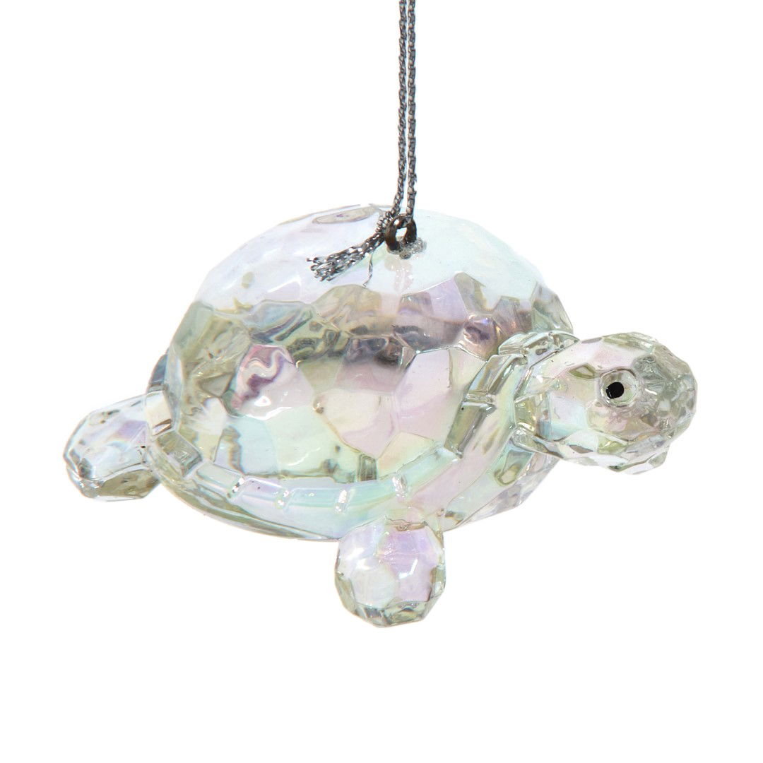 2.75 inch Acrylic Clear Turtle Orn 5x5x10 cm kerstornament - Kurt S. Adler