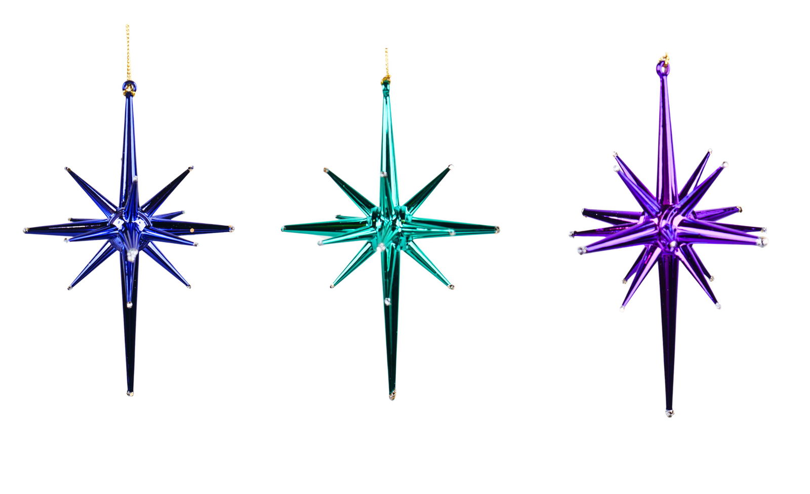 5.5 inch Burst Orna X 3. 5x5x10 cm kerstornament - Kurt S. Adler