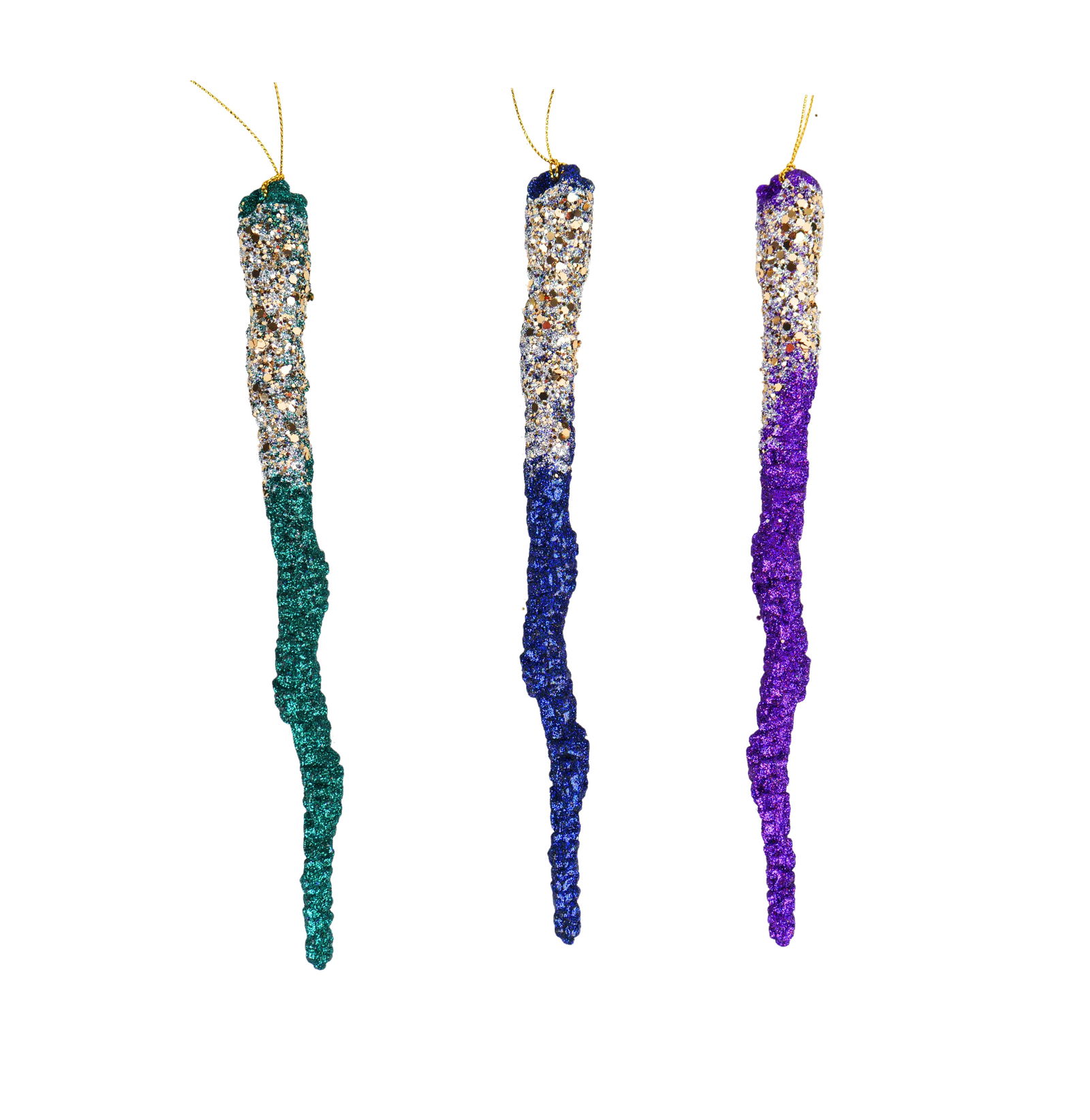 9 inch Icicle Orna X 3. 5x5x10 cm kerstornament - Kurt S. Adler