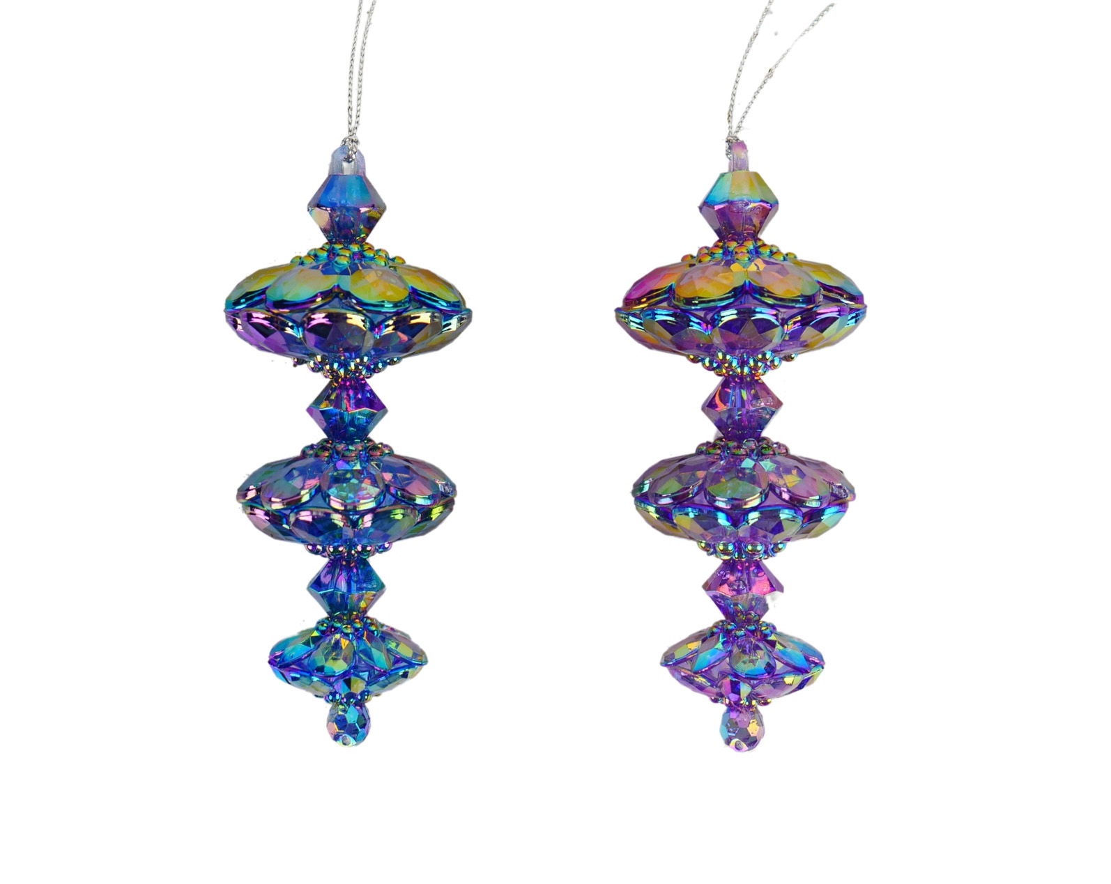 5 inch Finial Orna X 2. 5x5x10 cm kerstornament - Kurt S. Adler