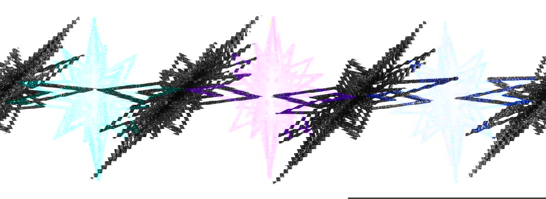 5.4 inch 3D Snowflake Orna X 3. 5x5x10 cm kerstornament - Kurt S. Adler