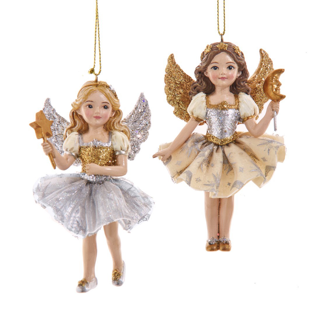 Resin engeltje 2A 10 cm ornament Kurt S. Adler - Kurt s adler