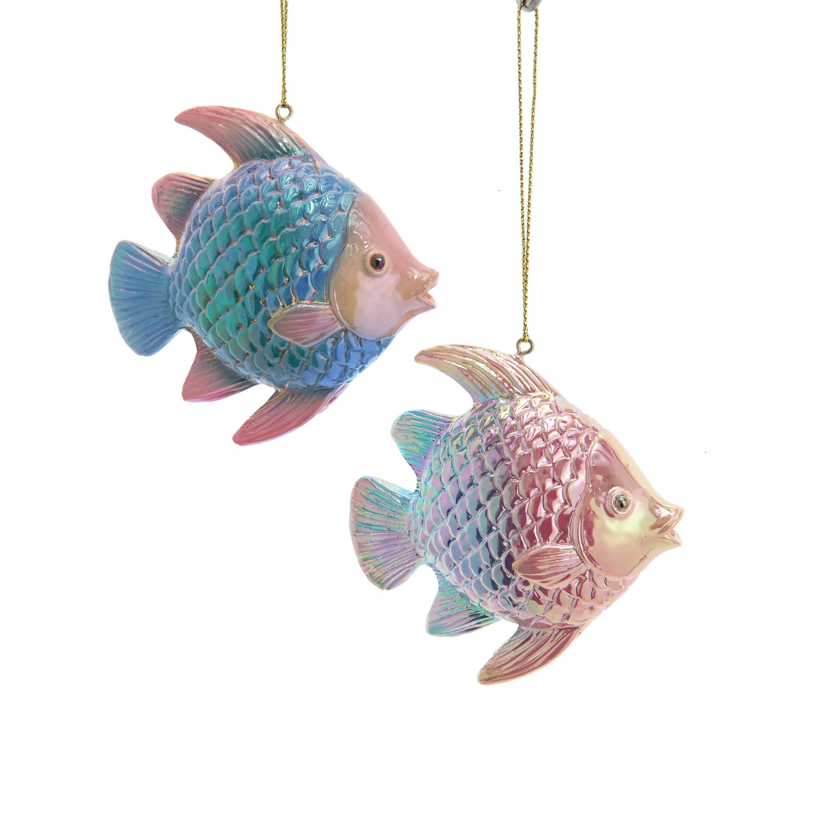 Gegalvaniseerd onder zee tropische vissen 2A 7,5 cm ornament Kurt S. Adler - Kurt s adler