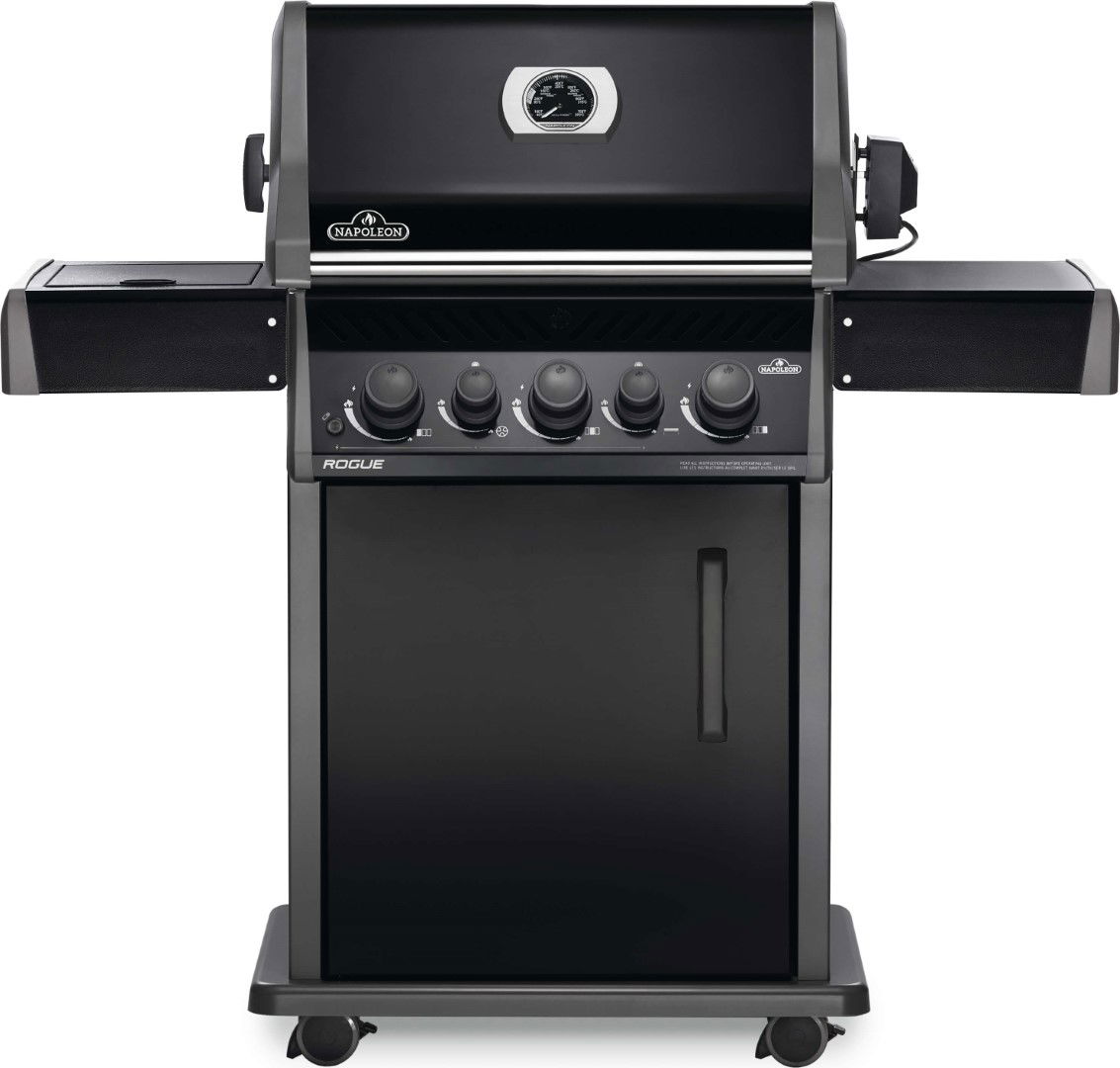 Rogue 425 met zij en achterbrander zwart incl. draaispit Napoleon Grills