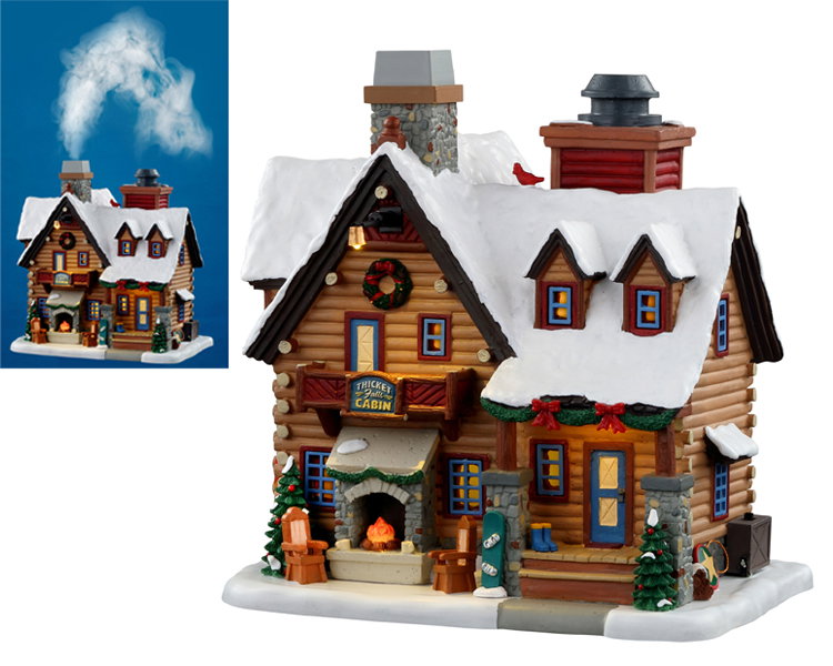 Thicket falls cabin (smoking) with 4.5v adaptor Weihnachtshaus