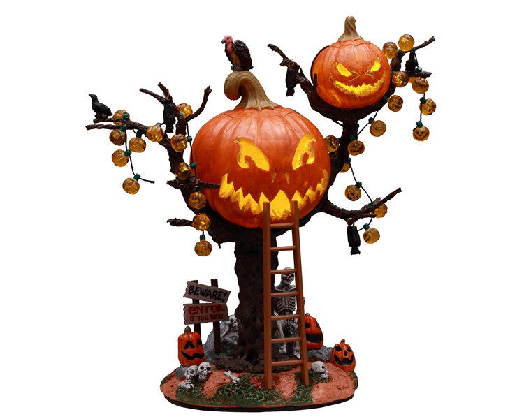 Halloweenhuisje Pumpkin tree house b/o (4.5v) LEMAX - Lemax