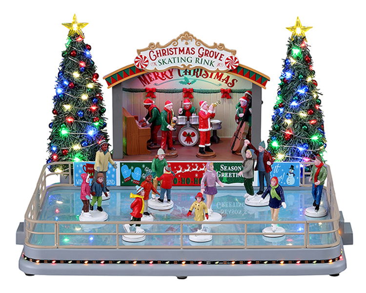 Lemax Christmas Grove Skating Rink With 4.5V Adaptor Kerst - 