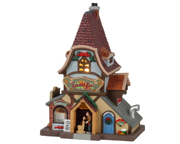 Edward bros. fine woodworking b/o led Weihnachtshaus