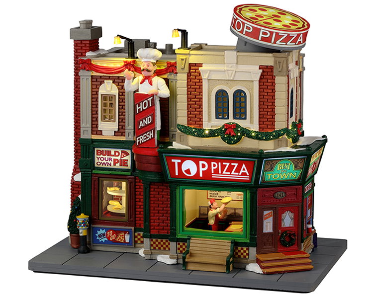 Top Pizza With 4.5V Adaptor Kerst LEMAX - Lemax