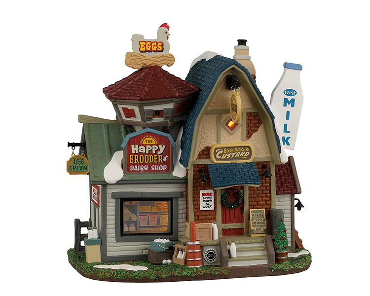 Lemax The Happy Brooder & Dairy Shop B/O Led Kerst - 