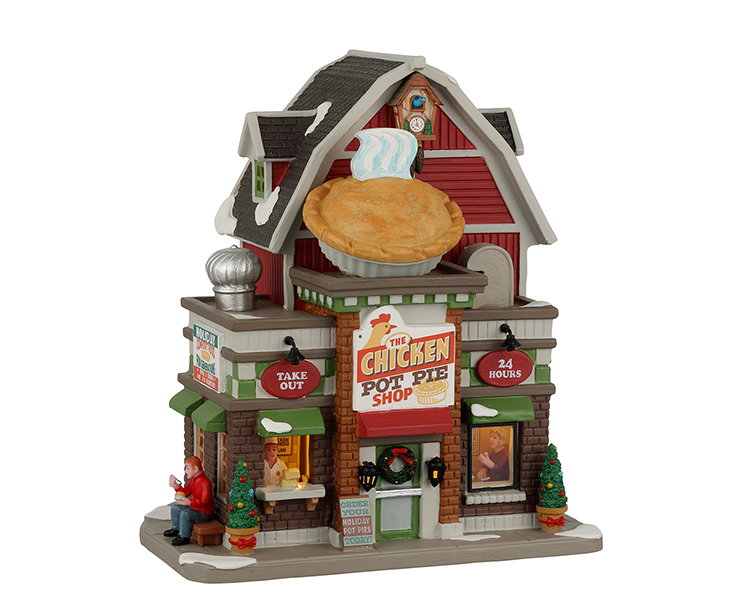 The Chicken Pot Pie Shop battery operated Led Kerst LEMAX - Lemax