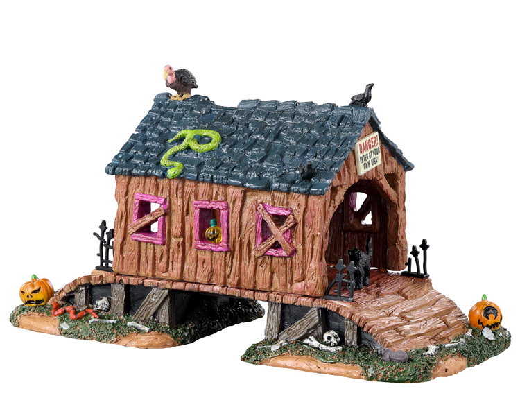 Lemax Creepy Covered Bridge Halloweenhuisje  - 