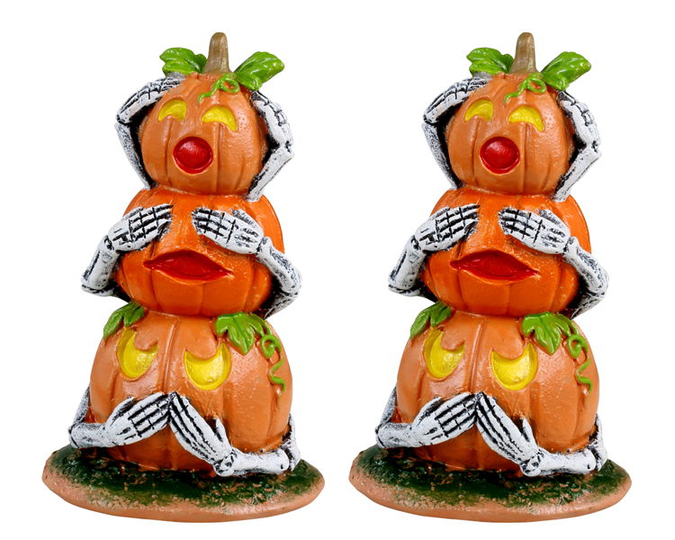 Pumpkin Snowmen Set Of 2 LEMAX