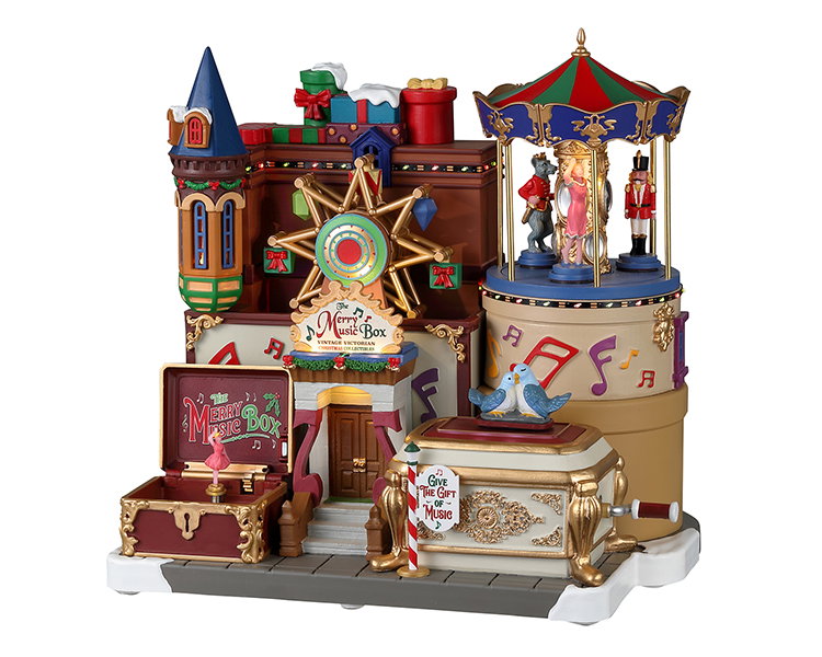 The Merry Music Box 22x31x32 cm Kersthuisje LEMAX - Lemax
