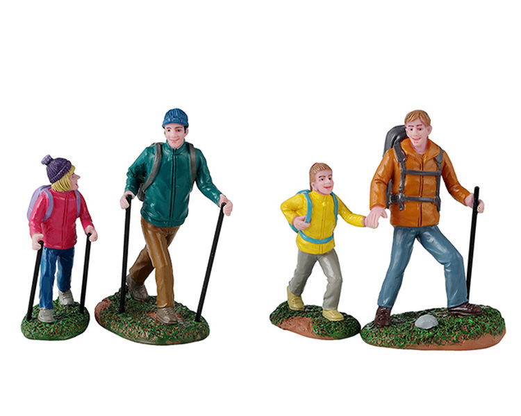 Lemax - Father And Daughter Hikers - Set van 4