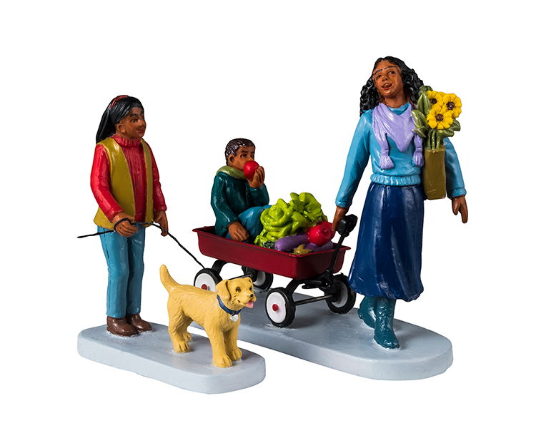 Lemax - Farmer's Market Saturday - Set van 2