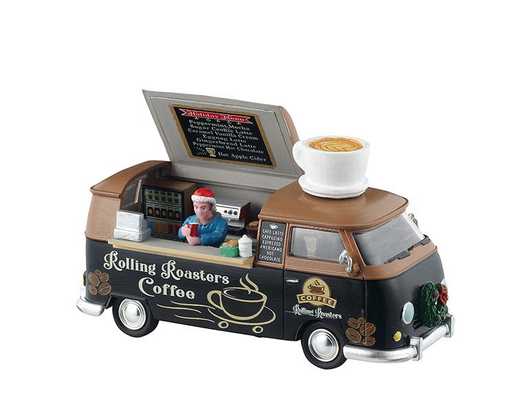 Rolling Roasters Coffee 15x8x10 cm Kerstdorp LEMAX - Lemax