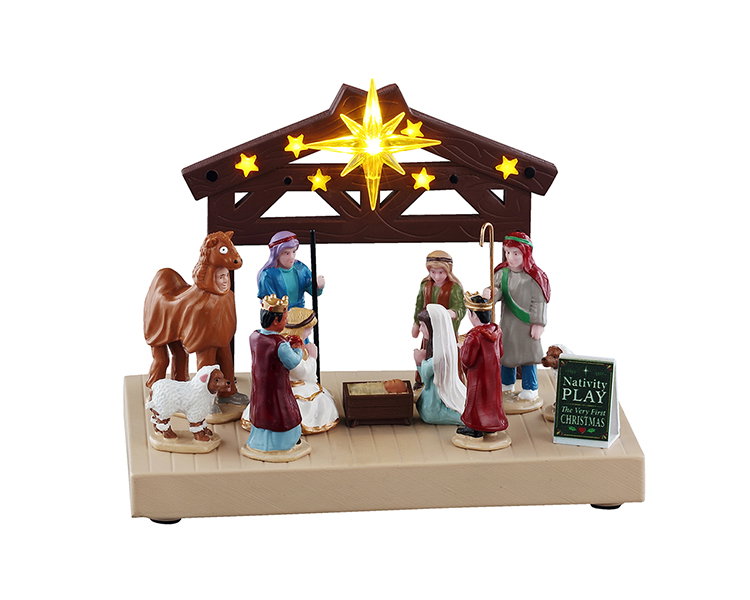 Nativity play, b/o (4.5v) ornament LEMAX - Lemax