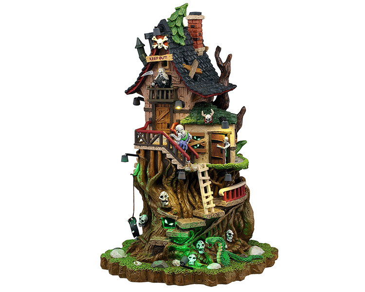 Lemax Petrified forest tree house, b/o (4.5v) ornament  - 