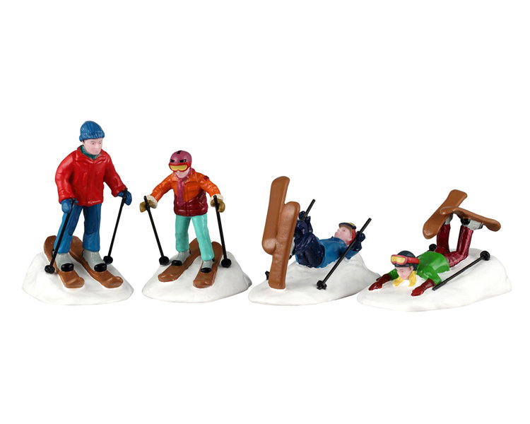 Lemax Ski school lessons, set of 4 ornament  - 