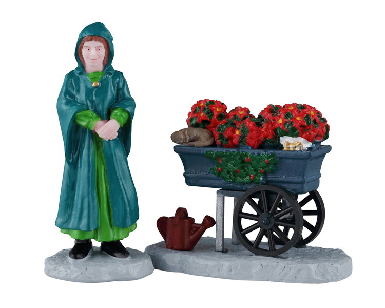 Lemax Floral street vendor, set of 2 ornament  - 